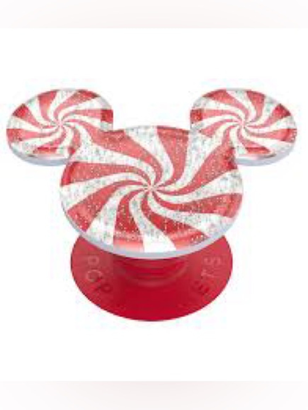 Disney Mickey Mouse Peppermint PopSockets PopGrip Holiday Christmas NIB